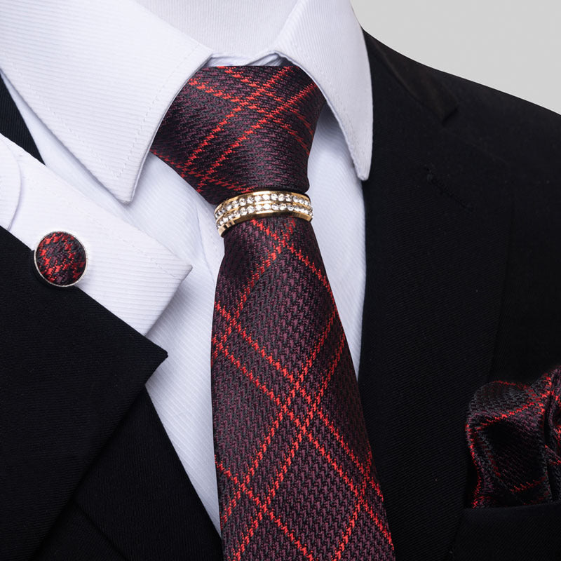 Men's Tie colorful striped floral modern elegant statement