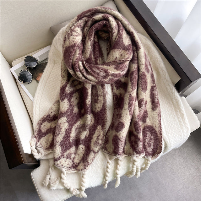 Women's Winter Scarf Pashmina Soft Warm Cashmere Plain Elegant