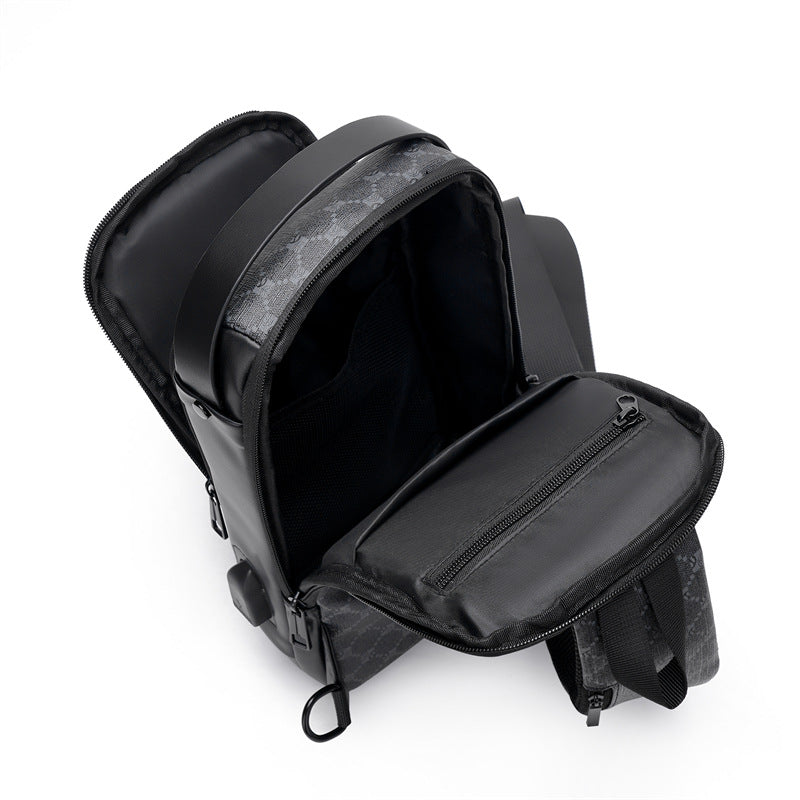 Men's Chest Bag with Lock | Anti-theft Sling Bag Travel