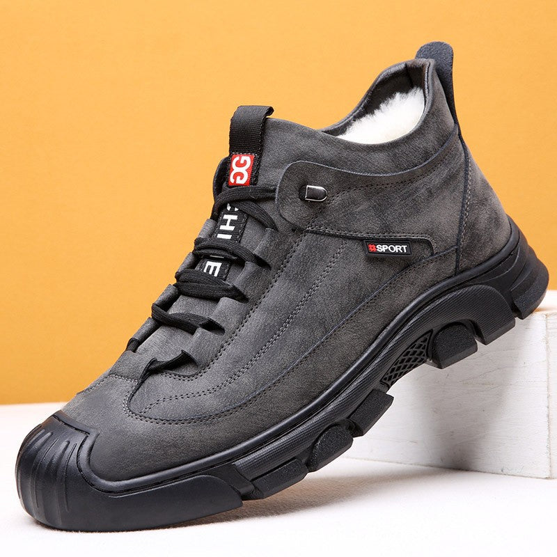 Men's Winter Snow Boots Warm Lined – Non-Slip Thermal Boots Large Sizes