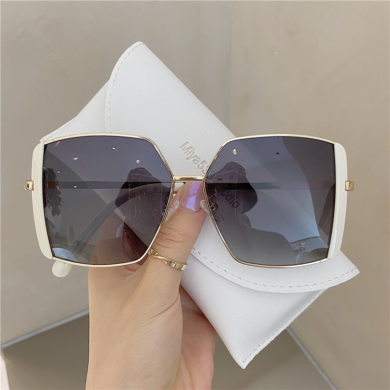 Damen Sonnenbrille Double Brow – Trendige Fashion UV Brille