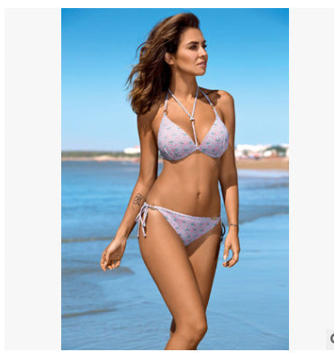 Damen Push-Up Bikini mit Leopardenmuster – Eleganter Zweiteiler