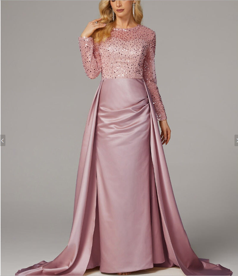 Luxurious Sequin Evening Gown – Elegant Glamour Maxi Dress for Special Occasions