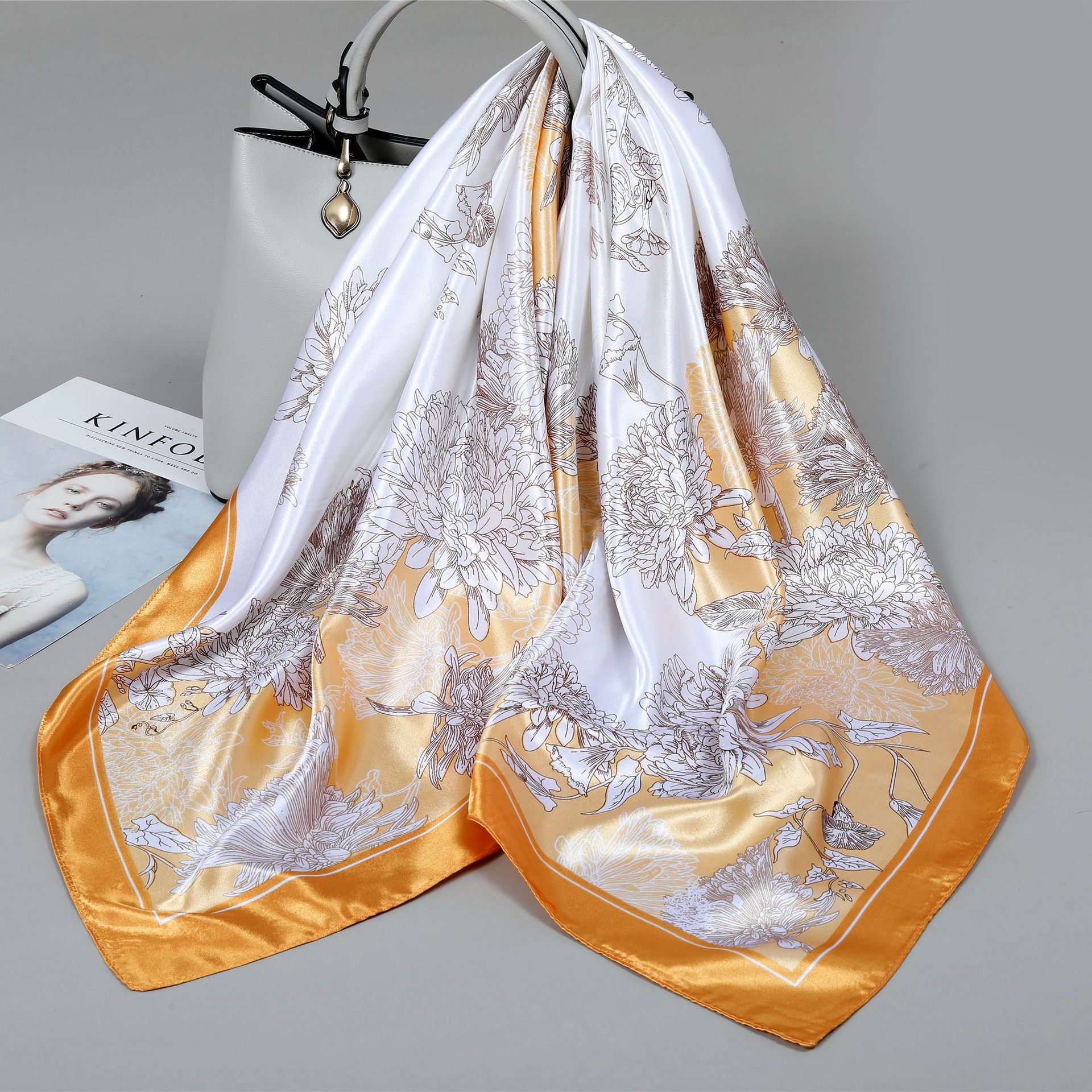Damen Leichter Sommerschal | Dünne Elegante Stola Schal