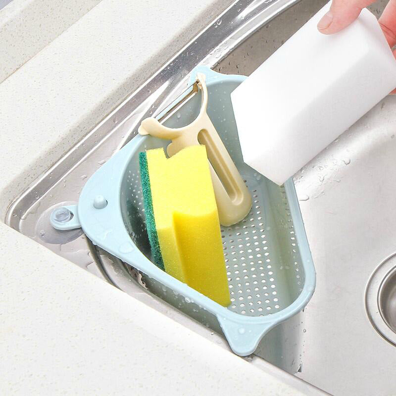 Sink Organizer Triangle – Multifunctional Draining Rack Kitchen