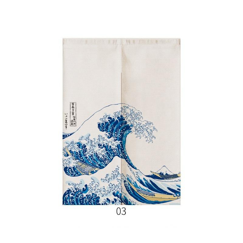 Japanese Noren Curtain | Ukiyo-e Modern Entrance Decor