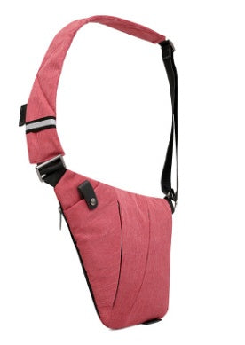 Digital Canvas Bag for Men - Canvas Chest Bag, Sling Bag, Crossbody Bag, Multifunctional Single Shoulder Anti-Theft Bag