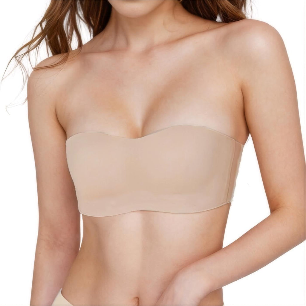 Trägerloser Bandeau BH Damen | Nahtloser Komfort BH