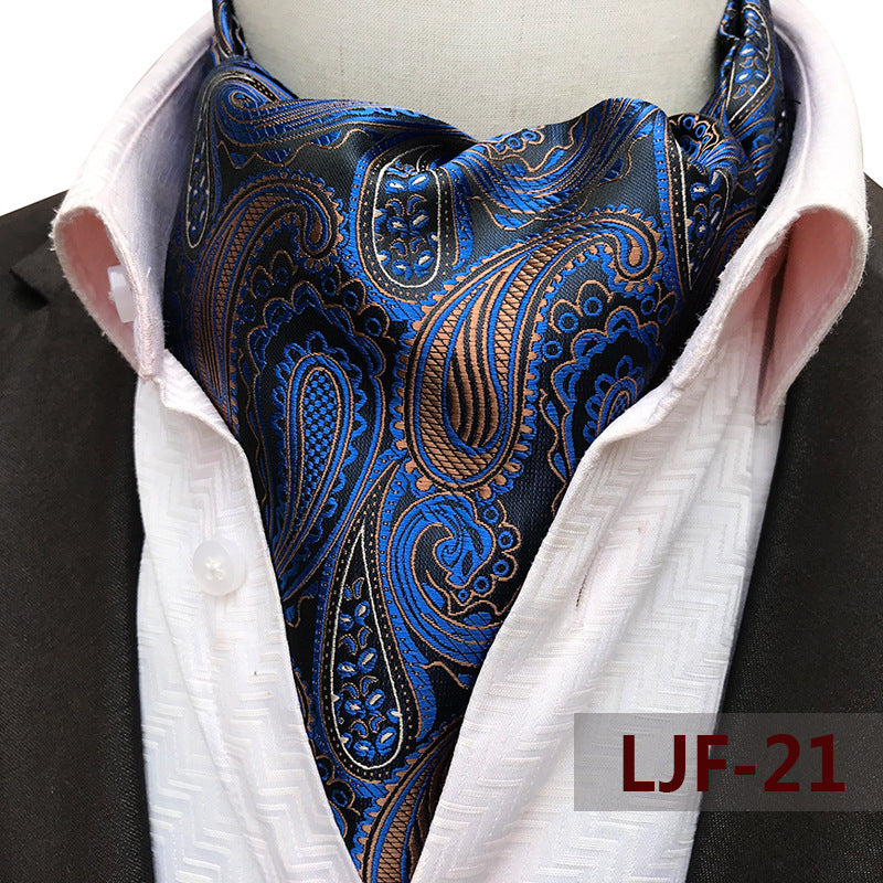 Men's Scarf Jacquard British Elegant Polyester Durable
