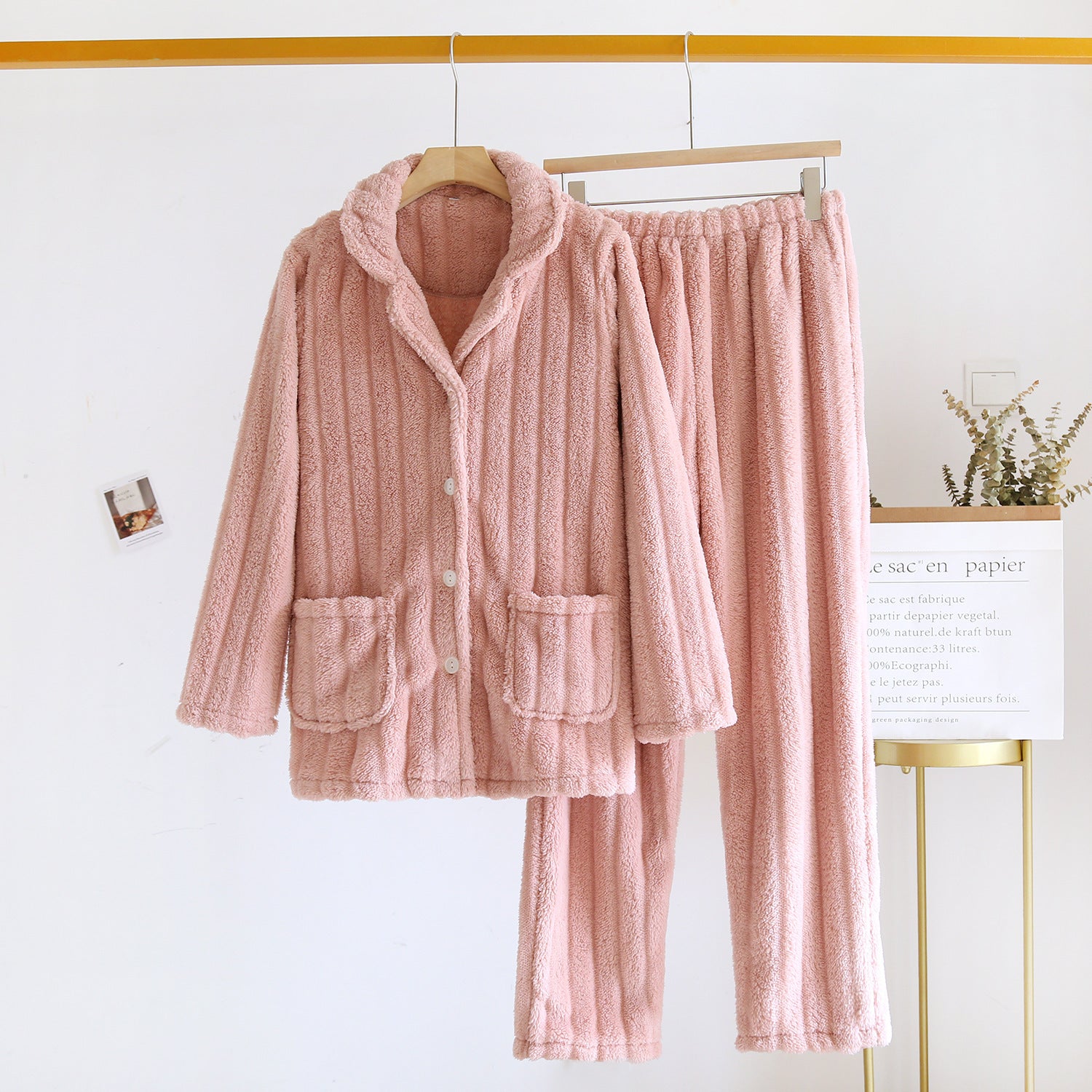 Women's Coral Fleece Pajamas | Warm Winter Nightwear