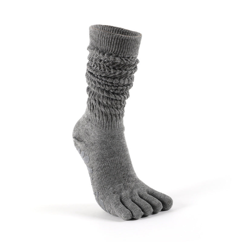 Damen Zehensocken Overknee – Rutschfeste Pilates Komfortsocken