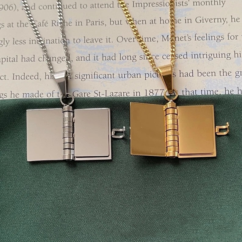 Locket Book Necklace – Perfect Jewelry for Book Lovers