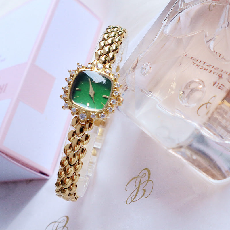 Ladies' Vintage Watch with Fine Chain Bracelet – Elegant Niche Watch