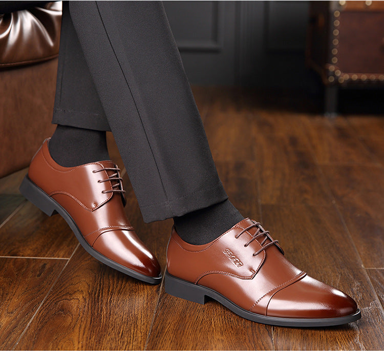 Men's Leather Shoes Business Elegant | Casual Formal Shoes