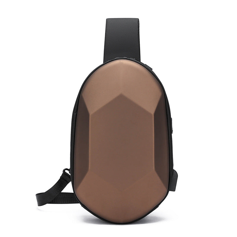 Men's Solid Crossbody Shoulder Bag | Minimalist Bag