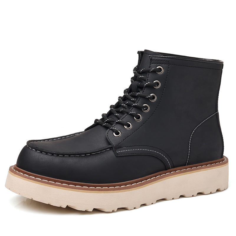 Men's Waterproof Martens Boots - Non-Slip Winter Combat Boots