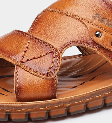 Herren Premium Leder Sandalen Strand Komfort Mode Schuhe
