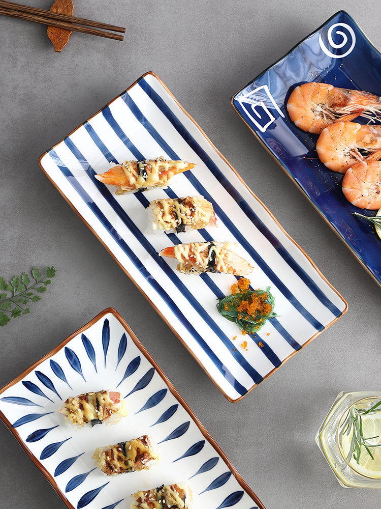 Japanischer Keramik Teller | Sushi Frühstücksteller modern