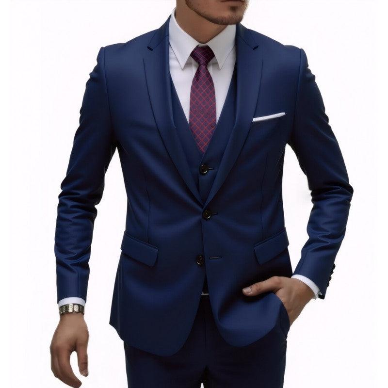 Men's Wedding Three-Piece Suit – Elegant Groomsmen Set