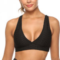 Damen Jacquard Sport-BH – Strukturdesign, atmungsaktiv  perfekter Halt