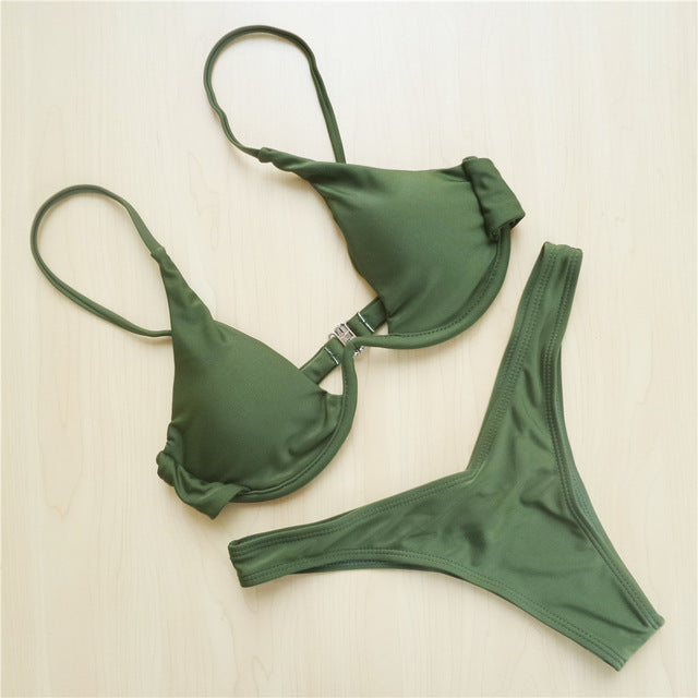 Sexy Damen Push Up Bikini | Elegante Beachwear Swimwear