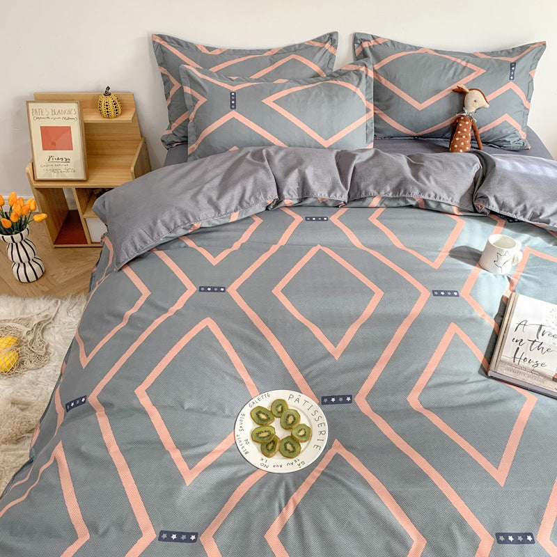 Cartoon bedding 4-piece | soft colorful skin-friendly durable