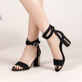 Korean Women's Sandals | Chunky High Heels Elegant