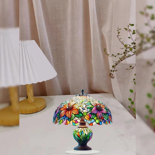 Acrylic Flower Lampshade Elegant Glass-Look Decorative Light