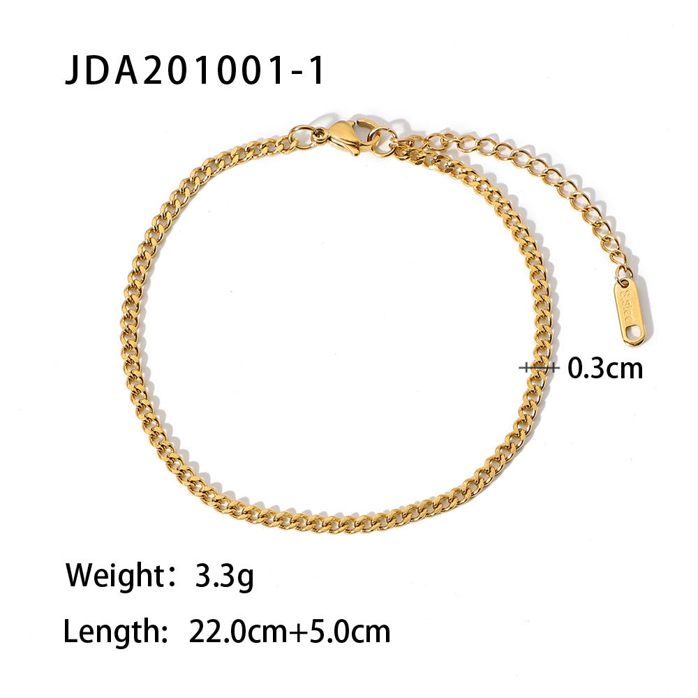 Elegant Stainless Steel Ankle Bracelet for Women – Stylish Anklet with a Modern Design