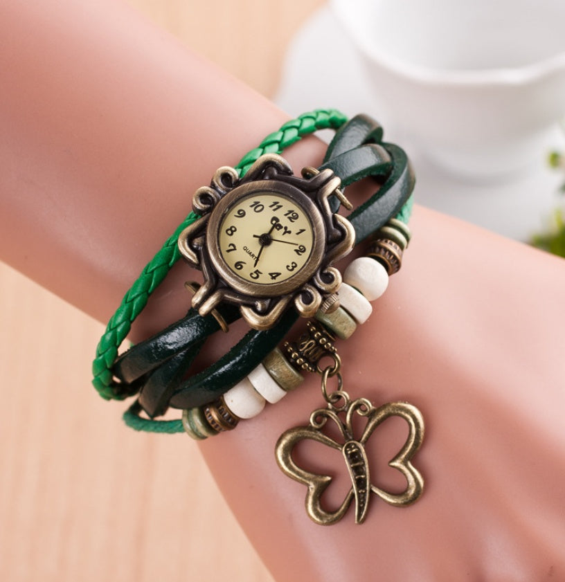 New bracelet, hollow butterfly bracelet in women's style, punk fashion, student, watch