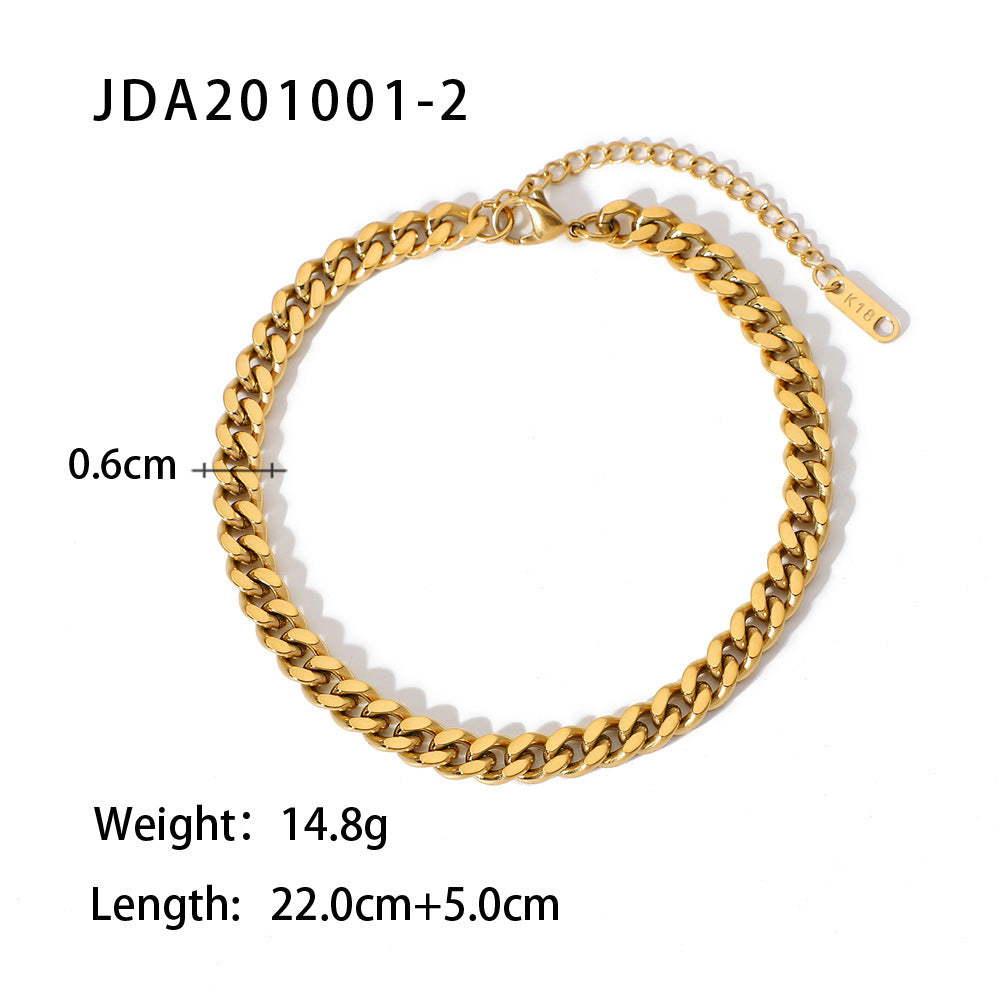 Elegant Stainless Steel Ankle Bracelet for Women – Stylish Anklet with a Modern Design