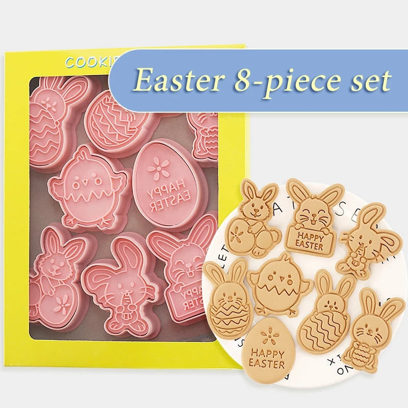 Easter Cookie Cutter Bunny Egg - Cartoon Cutter Set