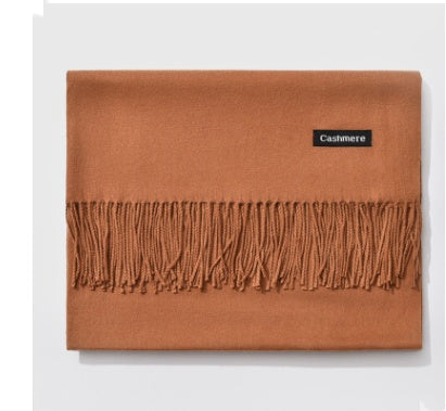 Damen Kaschmir Schal Winter | Elegante Warme Unifarbene Stola