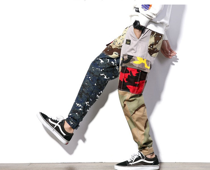 Men's Camouflage Trousers | Cargo Loose Fit Plus Size Elastic