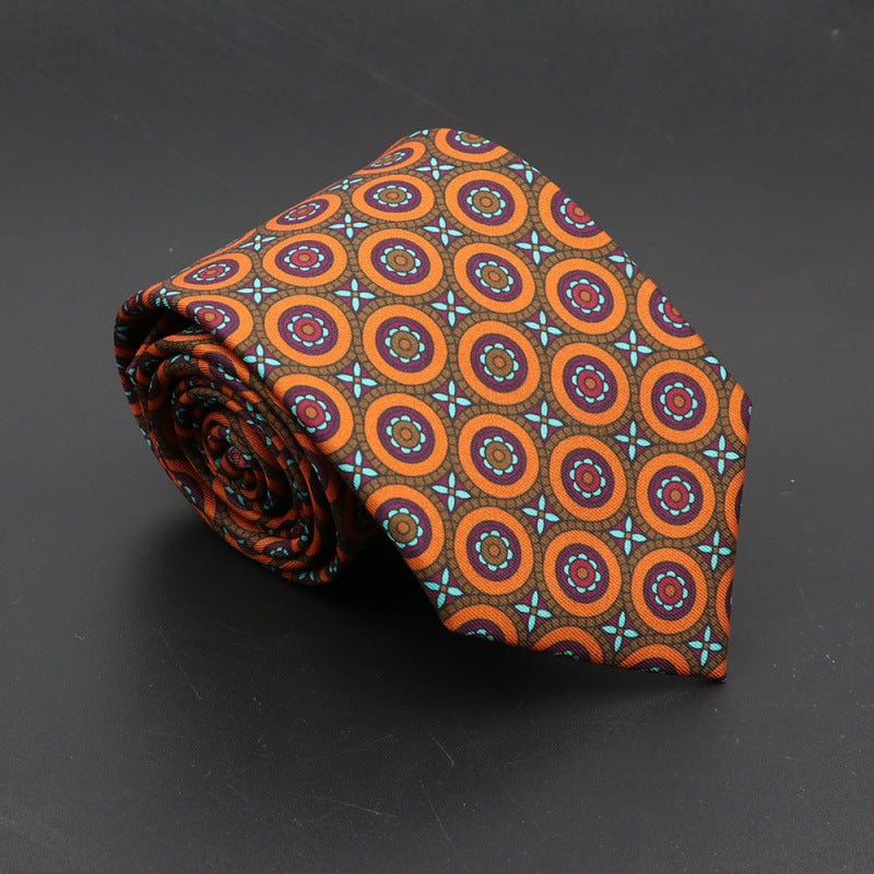 Men's Silk Tie Bohemian 7.5 cm Soft Elegant Modern