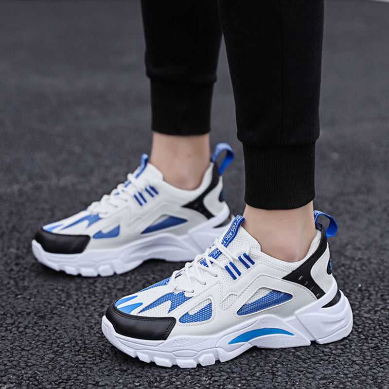 Herren Weiße Sneaker Rutschfest Running Walking Sport Schuhe