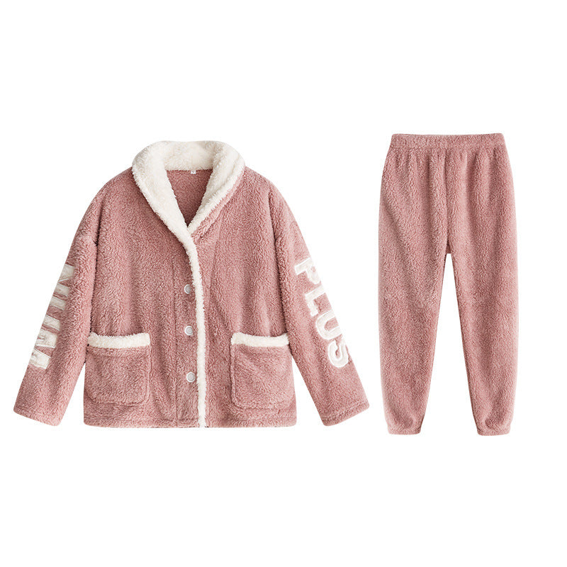 Women's Coral Velvet Pajama Set - Warm, Fluffy & Ultra Comfortable