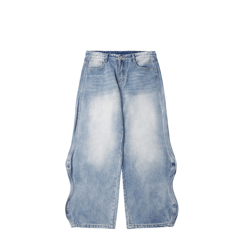 Men's Vintage Jeans Used Look – Casual Distressed Denim Trousers