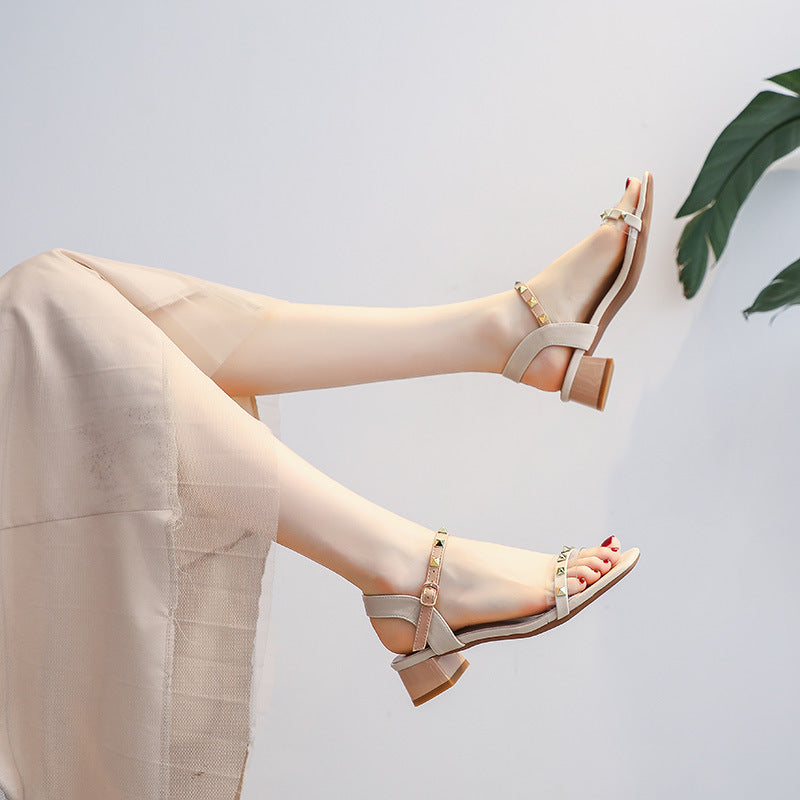 Women's Sandals with Buckle | Elegant Fashionable Summer Shoes