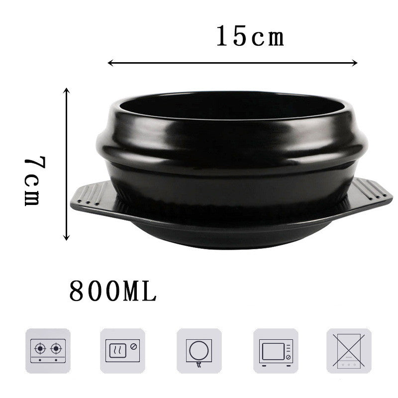 Korean Bibimbap Ceramic Bowl - Premium Ramen - Casserole Bowl