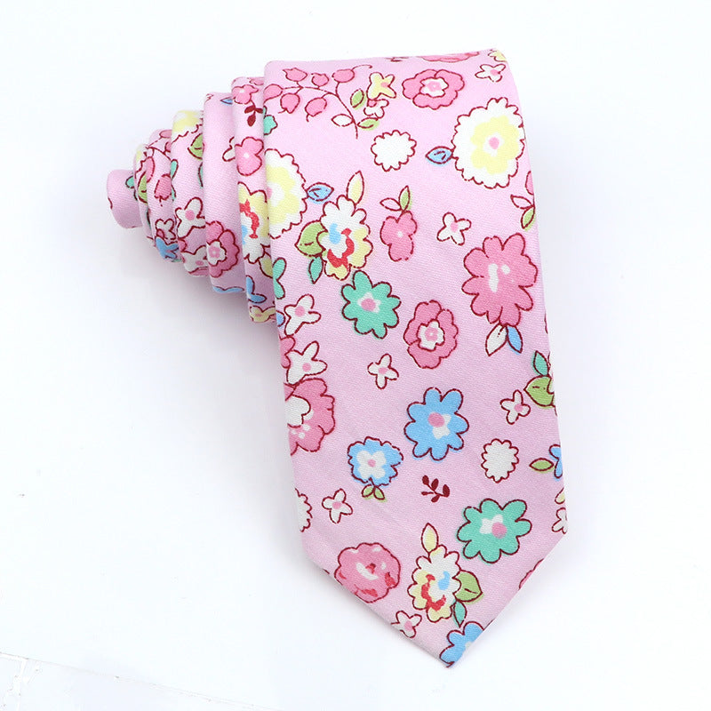 Slim Tie Men's Cotton Korean Slim Modern Elegant