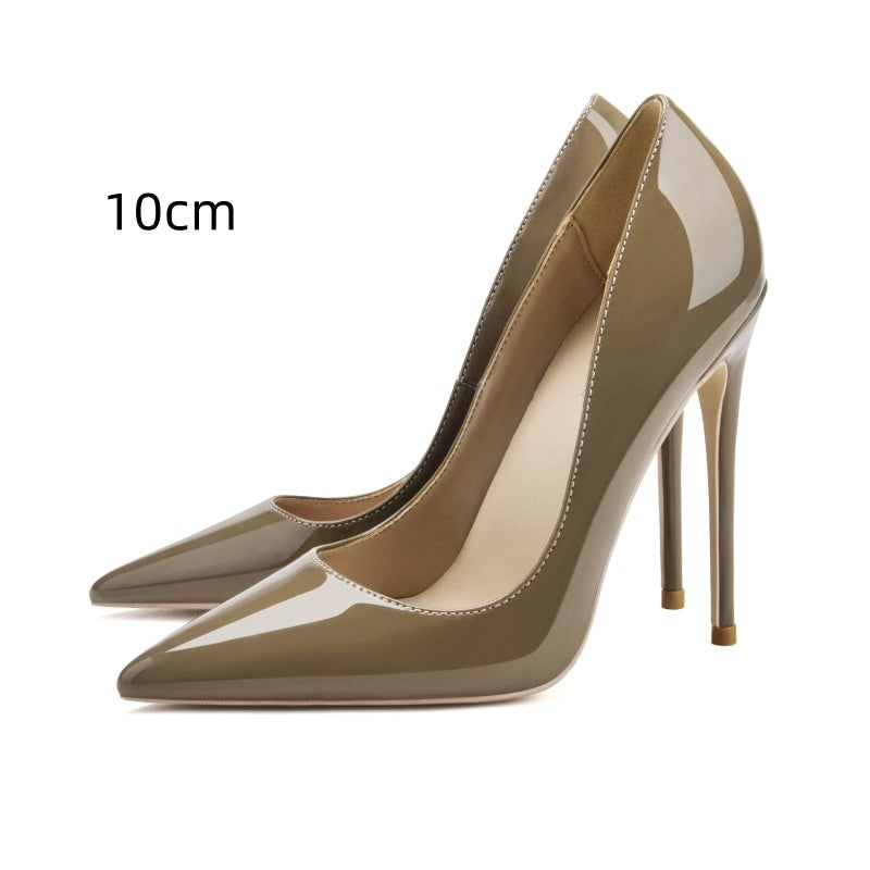 Women's Stiletto High Heels Patent Leather Pointed Elegant | Party Business Shoes