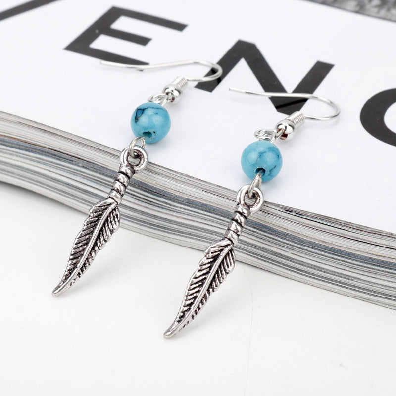 Türkis-Ohrringe für Damen – Elegante Boho Statement Ohrhänger