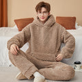Herren Flanell Homewear | Korallenfleece Freizeitanzug Warm