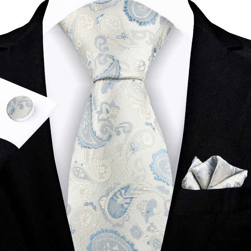 Tie Paisley Jacquard Embroidered Elegant Men's Premium