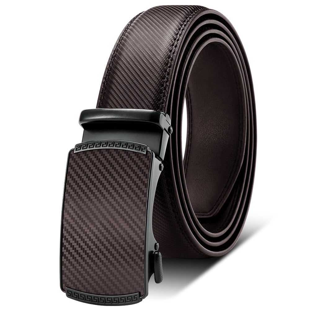 Men's Automatic Leather Belt | Elegant Holeless Belt