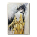 Oil painting woman modern | Hand-painted canvas elegant wall art