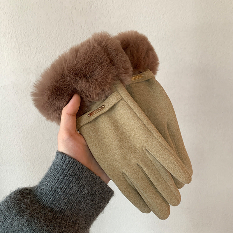 Damen Touchscreen Winterhandschuhe – Gefüttert Warm & Elegant