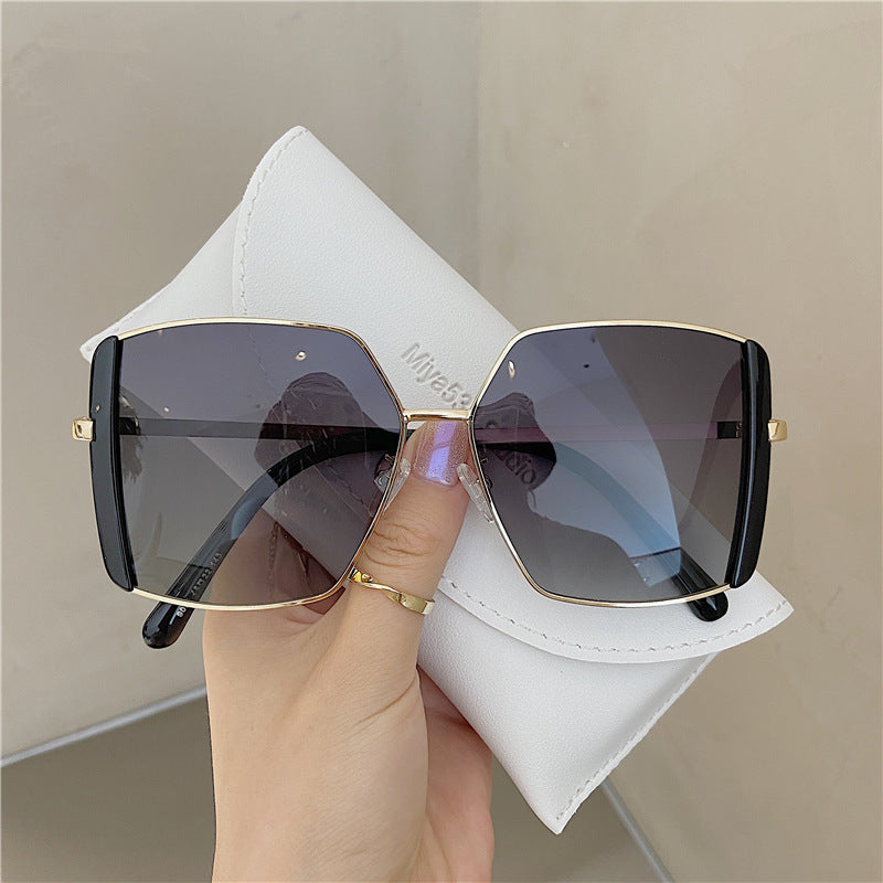 Damen Sonnenbrille Double Brow – Trendige Fashion UV Brille