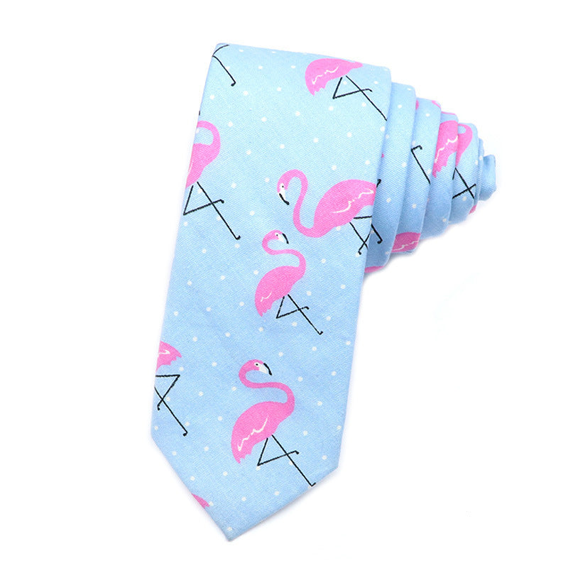 Slim Tie Men's Cotton Korean Slim Modern Elegant